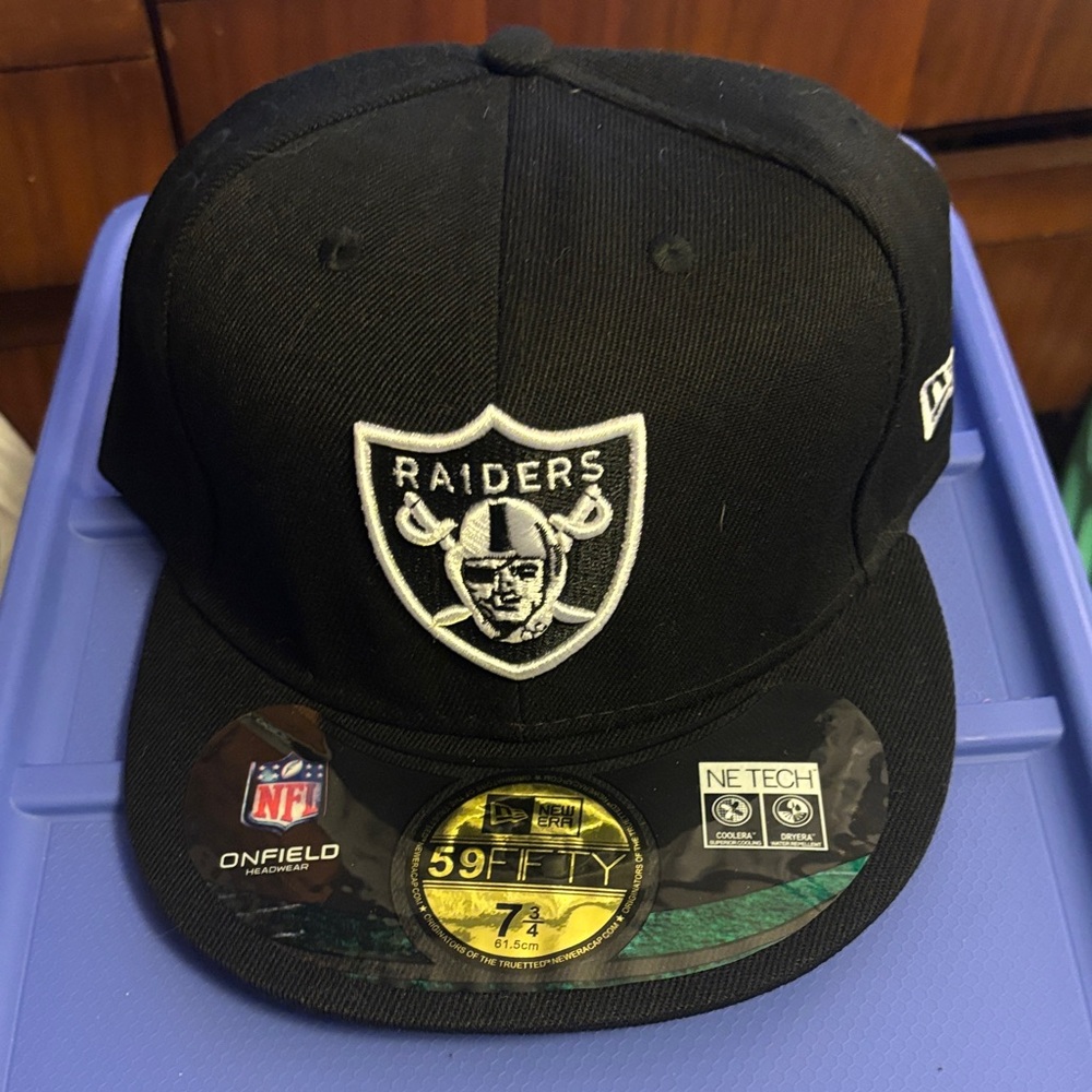 New Era Black Raiders 59FIFTY Fitted Cap Oakland Los Angeles Las Vegas NWT